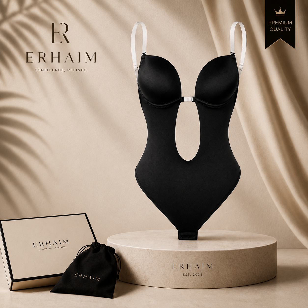 Erhaim Sculpt Deep-V Bodysuit